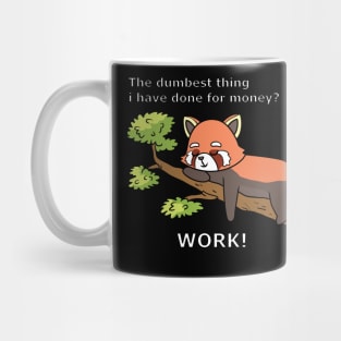 Sleeping red Panda Mug